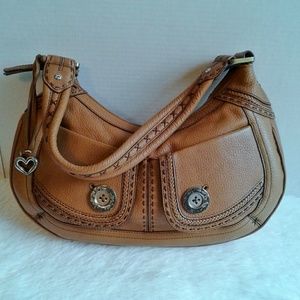 Brighton Tan Leather Hobo Tote
